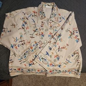 Dress Barn Embroidered Jacket